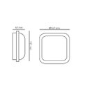 Ver imagem 2 de Luminária Quadrada Led Branca 15W 3000k Bivolt Ip65