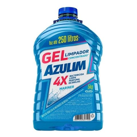 Limpador Concentrado Gel Azulim 4em1 5kg Marine Desinfetante