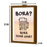 Quadro Porta Tampinha e Lacre Cerveja- Frases Divertidas Área Gourmet Cozinha Churrasqueira 23x32 -  - 4