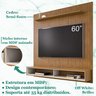 Painel Frisado Suspenso Tv 60 Pol 180 Cm 011088 Cedro Off White DCASA - 3
