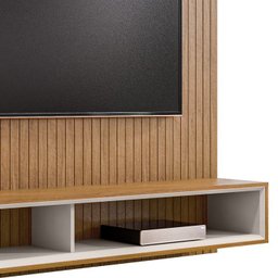 Painel Frisado Suspenso Tv 60 Pol 180 Cm 011088 Cedro Off White DCASA - 5