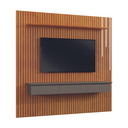 Ver imagem 1 de Painel Para TV 75 Polegadas Ripado com Led Paris Mavaular Naturalle/Platinum