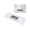 Ver imagem 1 de Pia de Cozinha 200cm Mármore Sintético com Cuba Inox N2:branco