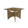 Conjunto Mesa 105x105cm Tampo Vidro/MDF com 4 Cadeiras Kappesberg - 3