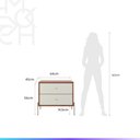 Ver imagem 3 de Conjunto 2 Mesas de Cabeceira 2 Gavetas Jasper 64 cm