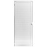 Porta De Alumínio Lambril c/fechadura branco Direita 210x80 - 1