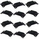 Ver imagem 1 de Kit 12 Chapinhas Chapa Elevada Fixação Pés Palito Rosca 5/16 Preto