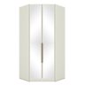 Armário de Canto Closet 2 Portas com Espelhos Seletto Areia - Henn - 1