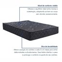Ver imagem 4 de Colchão Queen 158x188x25cm Molas Ensacadas Esmeralda Colchoarte Preto
