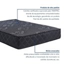 Ver imagem 5 de Colchão Queen 158x188x25cm Molas Ensacadas Esmeralda Colchoarte Preto