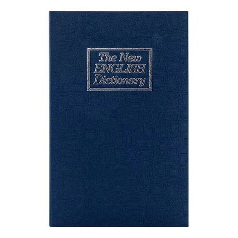 Cofre Camuflado C/chave Formato de Livro Guarda Valores 24cm:azul