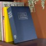 Cofre Camuflado C/chave Formato de Livro Guarda Valores 24cm:azul - 5