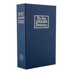 Cofre Camuflado C/chave Formato de Livro Guarda Valores 24cm:azul - 2