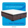 Cama Box Baú King Size Bipartida Serenelife - Corano Marrom - 5