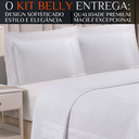 Ver imagem 2 de Colcha Belly 300 Fios Algodão Luxo Toque Extra Macio Casal Queen:branco
