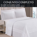 Ver imagem 6 de Colcha Belly 300 Fios Algodão Luxo Toque Extra Macio Casal Queen:branco