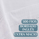 Ver imagem 3 de Colcha Belly 300 Fios Algodão Luxo Toque Extra Macio Casal Queen:branco