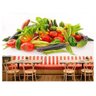 Papel De Parede Salada De Frutas Vegetais 3D 7,50M² Al227 - 1