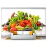 Papel De Parede Salada De Frutas Vegetais 3D 7,50M² Al227 - 2