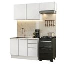 Ver imagem 2 de Armário de Cozinha Compacta 180 Cm Branco/branco Veludo Lux Madesa 03