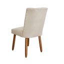Ver imagem 6 de Kit 4 Cadeiras Sala de Jantar Cozinha Estofada Paris Suede:bege