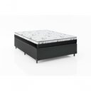 Ver imagem 1 de Cama Box Casal 138 Preto com Colchão D33 One Face Bello Box 58x138x188