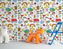 Ver imagem 1 de Papel de Parede Infantil - Desenhos Infantis Arte Destaque 3,50 Metros