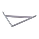 Ver imagem 2 de Kit 10X Suporte Reforçado Mão Francesa para Prateleira 20 cm Prata