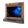 Painel Tv Quarto até 60 Polegadas Freijó Cinza Urbano Levi Dj Móveis - 2