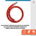 Ver imagem 3 de Cadeado para Moto Starfer 1m X 24mm com Chave Tubular Segurança e Resistência contra Furtos