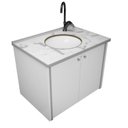 Ver imagem 2 de Gabinete para Banheiro 49x60,6cm Fenix Branco