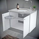 Ver imagem 4 de Gabinete para Banheiro 49x60,6cm Fenix Branco