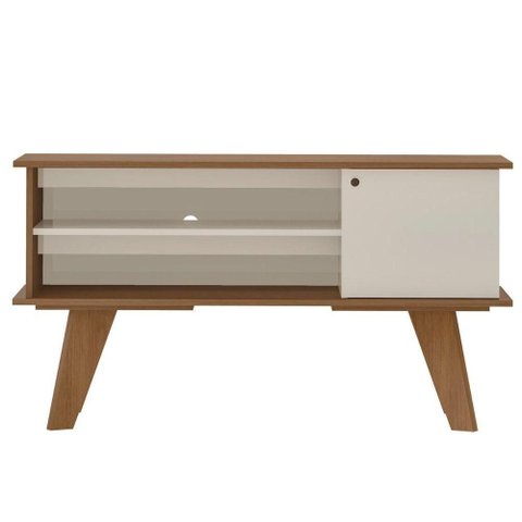 Rack para TV 50" Frank 120cm MDF-MDP Cinamomo e Off White Artely
