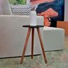 Mesinha Lateral Redonda de Apoio Decorativa para Sala - 4