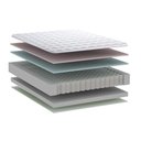 Ver imagem 4 de Conjunto Box Baú Casal: Colchão Molas Herval Ensacadas Bumpcore + Base Crc Suede Gray (138x188)