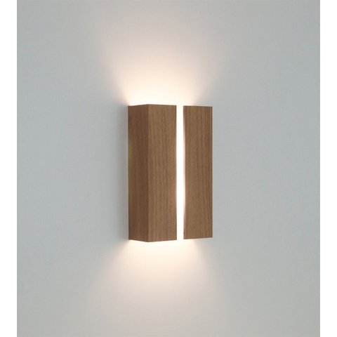 Arandela Vertical Friso Madeira Louro Freijó.:louro Freijó