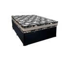 Ver imagem 3 de Cama Base Box Baú Casal Super Black Sintético Preto + Colchão Casal Super Black D33 28x138x188