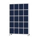 Ver imagem 1 de Armário Roupeiro de Aço para Vestiário 20 Portas Locker Azul Marinho com Chave