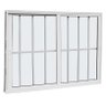 Janela 2 Folhas com Grade Branco 100x120 Linha 25 Jade - 1