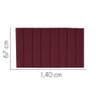 Painel para Cama Box Casal 1,40 Cm Carla - Luxo House Bordo - 2