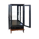 Ver imagem 2 de Cristaleira Vitrine Espelhada Antique Média Laca Preta