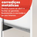 Ver imagem 6 de Guarda-Roupa Solteiro com Espelho 2 Portas de Correr 4 Gavetas Yescasa Branco Itália