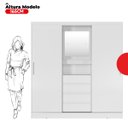 Ver imagem 5 de Guarda Roupa Solteiro com Espelho 2 Portas de Correr 4 Gavetas Itália Yescasa