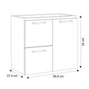 Ver imagem 4 de Gabinete para Banheiro em Aço Osíris Cozimax