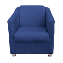 Ver imagem 3 de Kit 2 Poltrona Tilla Para Salão de Beleza - Azul Marinho