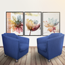 Kit 2 Poltrona Tilla Para Salão de Beleza - Azul Marinho - 1