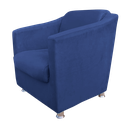 Ver imagem 4 de Kit 2 Poltrona Tilla Para Salão de Beleza - Azul Marinho