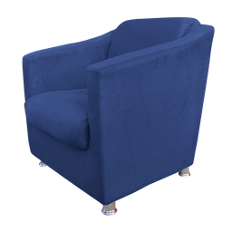 Kit 2 Poltrona Tilla Para Salão de Beleza - Azul Marinho - 4 Kit 2 Poltrona Tilla Para Salão de Beleza - Azul Marinho - 4