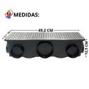 Ver imagem 3 de Ralo Externo 15x50 Inox 304 Bolinha com Tela e 11 Saídas