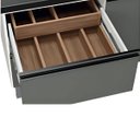 Ver imagem 6 de Gabinete Cozinha Mdf 1,94m Elegance com 8 Pés Pré-montado:preto/grafite